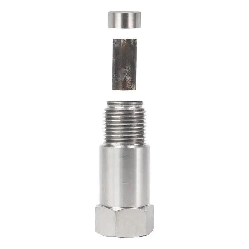 Mini Catalytic Converter Oxygen Sensor Adapter Universal M18 x 1.5 Stainless Steel O2 Sensor Extension
