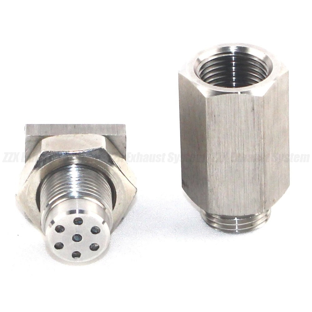 Automotive 45° Oxygen Sensor Spacer with Catalytic Converter 304 Stainless Steel Air Fuel Ratio Adapter