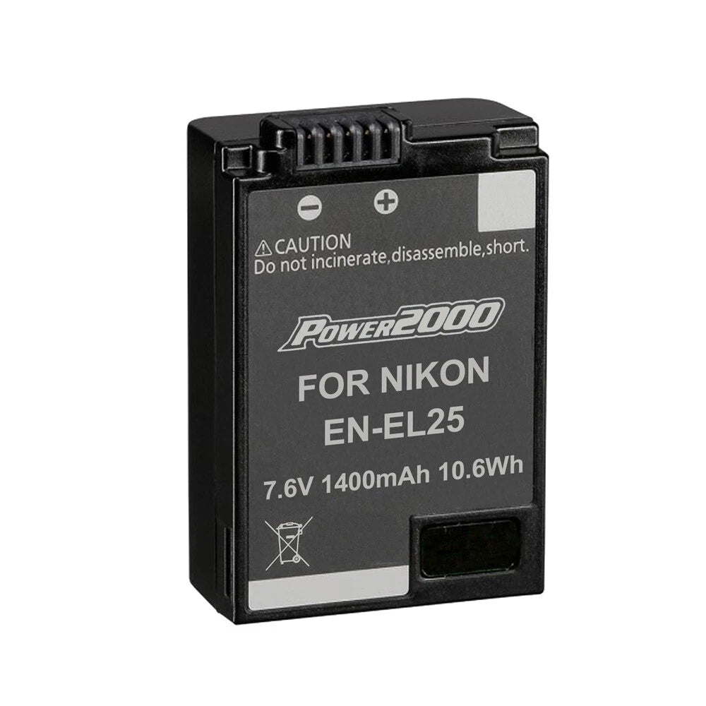 Power2000 EN-EL25 Battery for Nikon Z 50 Mirrorless Camera, ACD-458