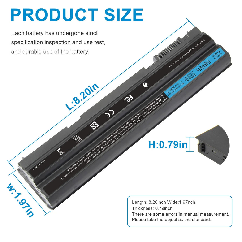 E6540 T54FJ Battery for Dell Latitude E6440 E5430 E5520 E5530 E6420 E6430 E6520