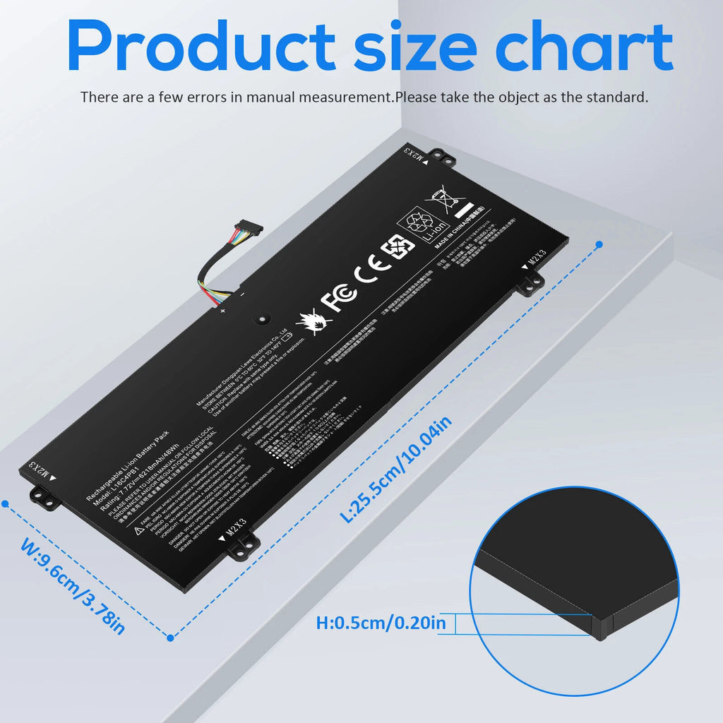 Laptop battery for Lenovo Yoga 720-13IKB 730-13IKB 730-13IWL L16C4PB1 L16M4PB1