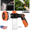 Foam Sprayer Gun, Pressure Nozzle for Car Wash, Watering, Pet Shower with Bottle