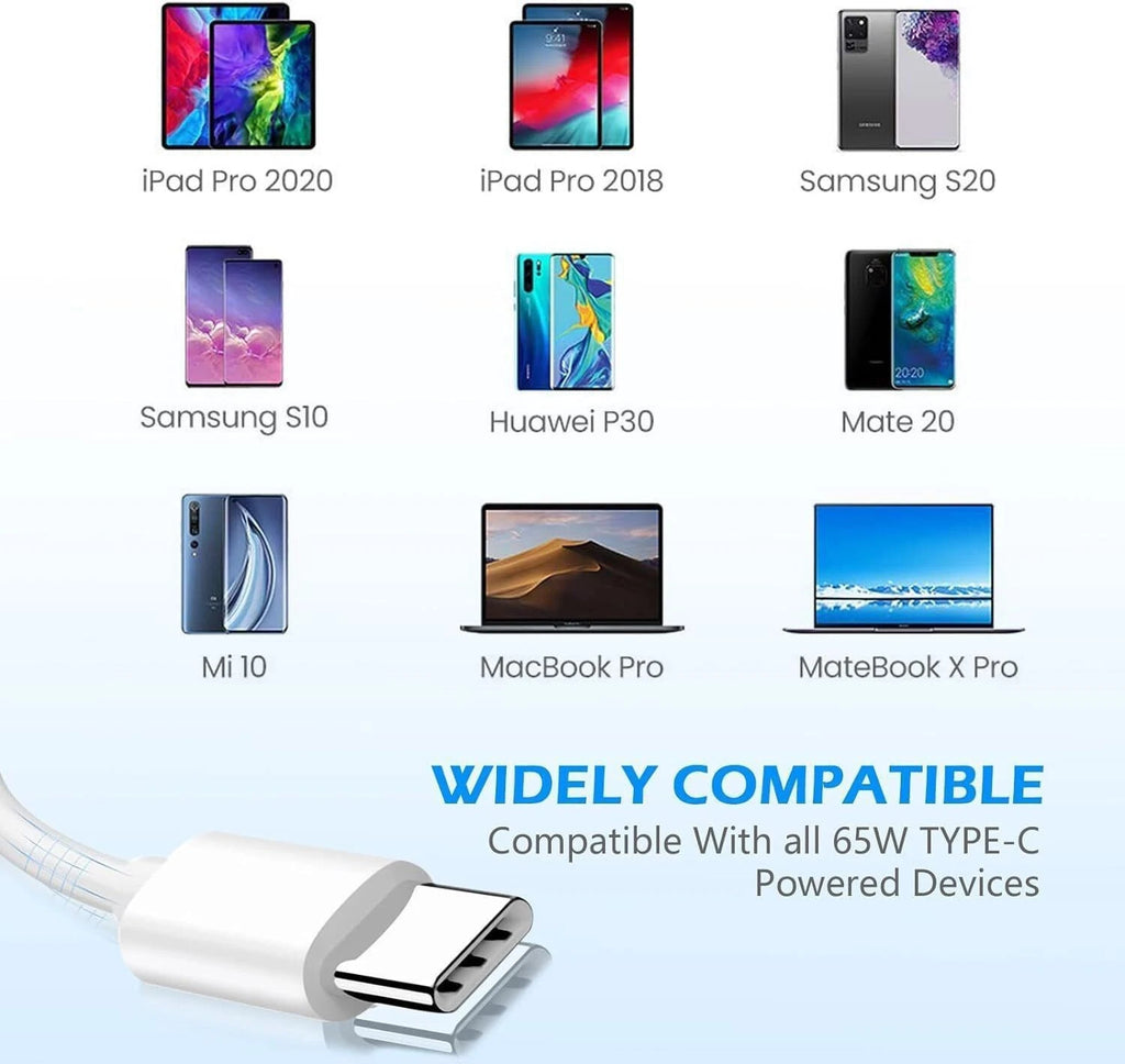 65W 96W USB-C Laptop Charger for Asus Rog ADP-45EW MacBook Type C Power Adapter