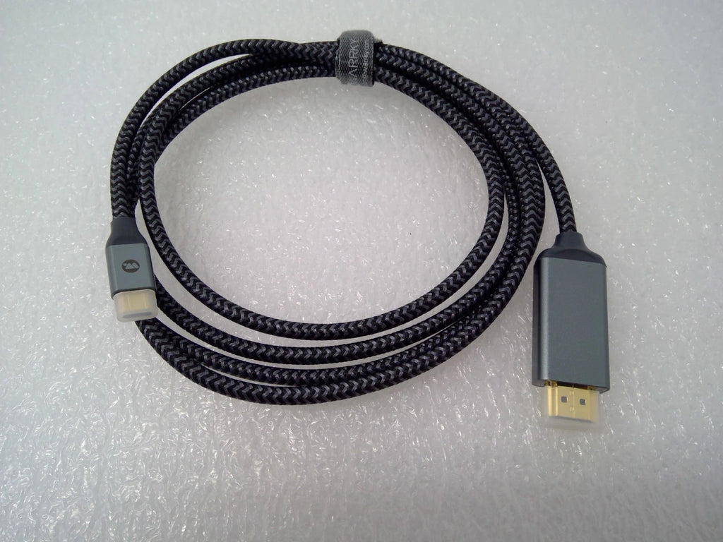 WARRKY USB C to HDMI Cable 4K 60Hz Anti-Interference, Gold-Plated Plugs 6FT