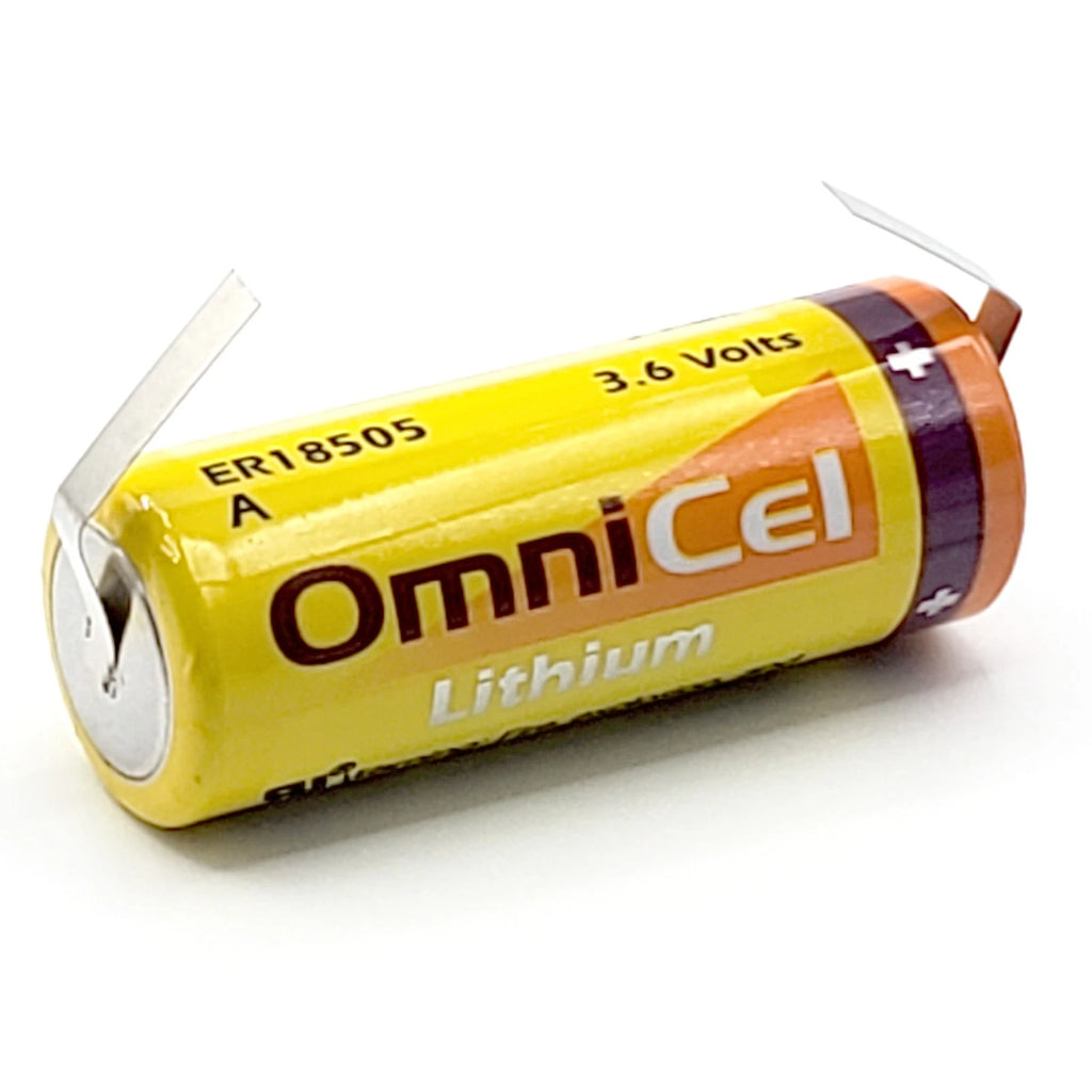 Omnicel ER18505 3.6V 3.8Ah Sz A Lithium Battery Tabs Tracking AMR