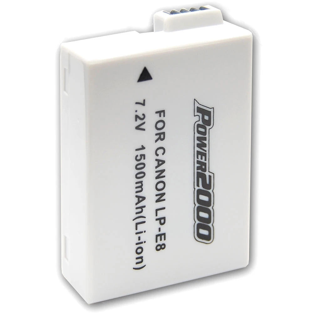 Power2000 LP-E8 LPE8 Battery for Canon EOS T2i, T3i, T4i, T5i Camera