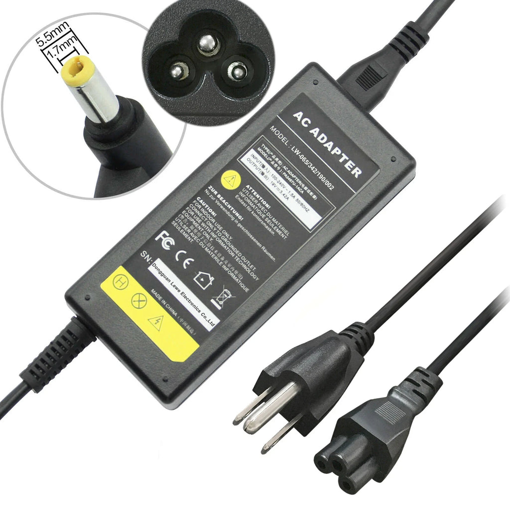 AC Adapter For Acer Aspire 5 A515-43-R19L Laptop 65W Charger Power Supply Cord