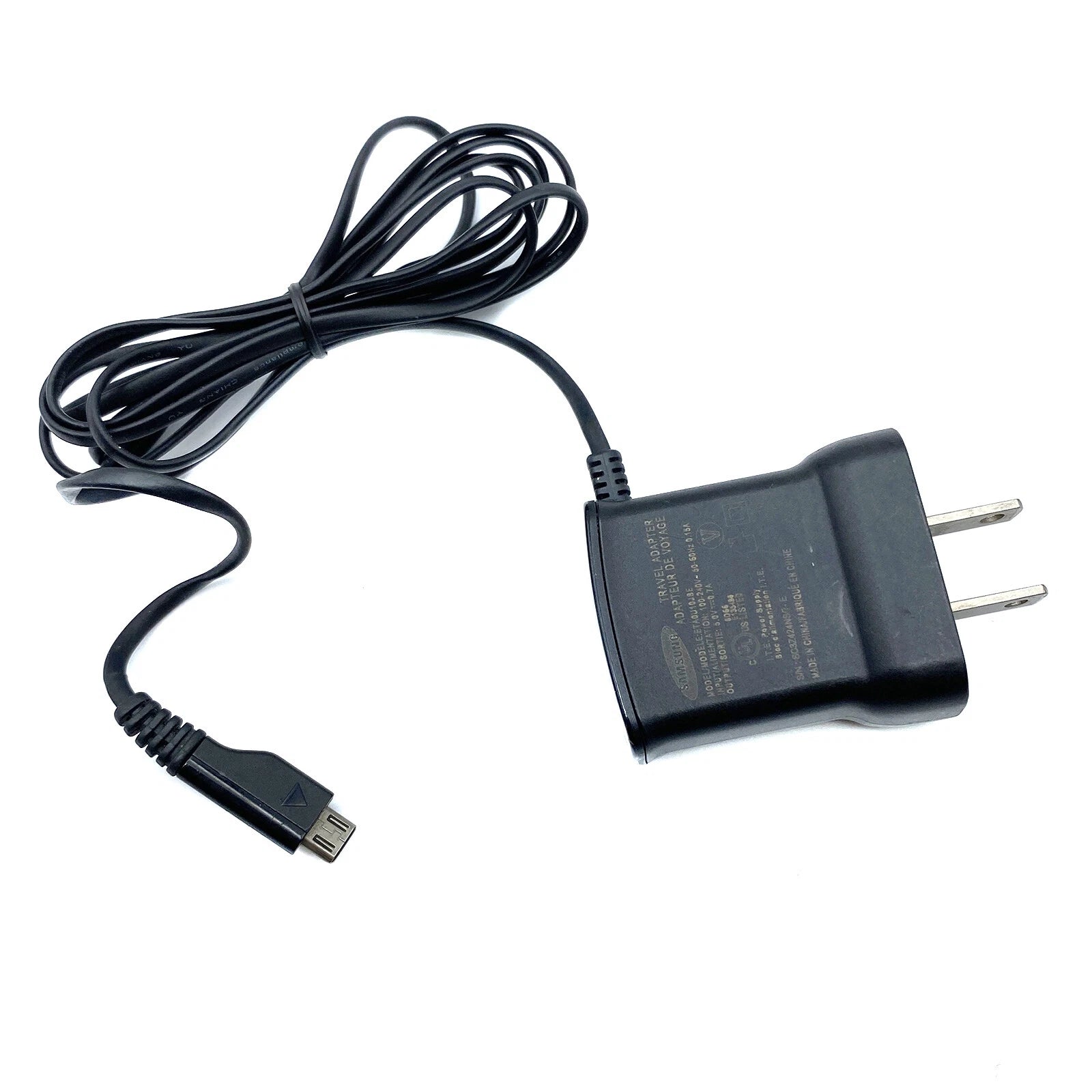 NEW Genuine Samsung ETA0U10JBE Micro USB Travel AC Adapter Charger 5V 0.7A