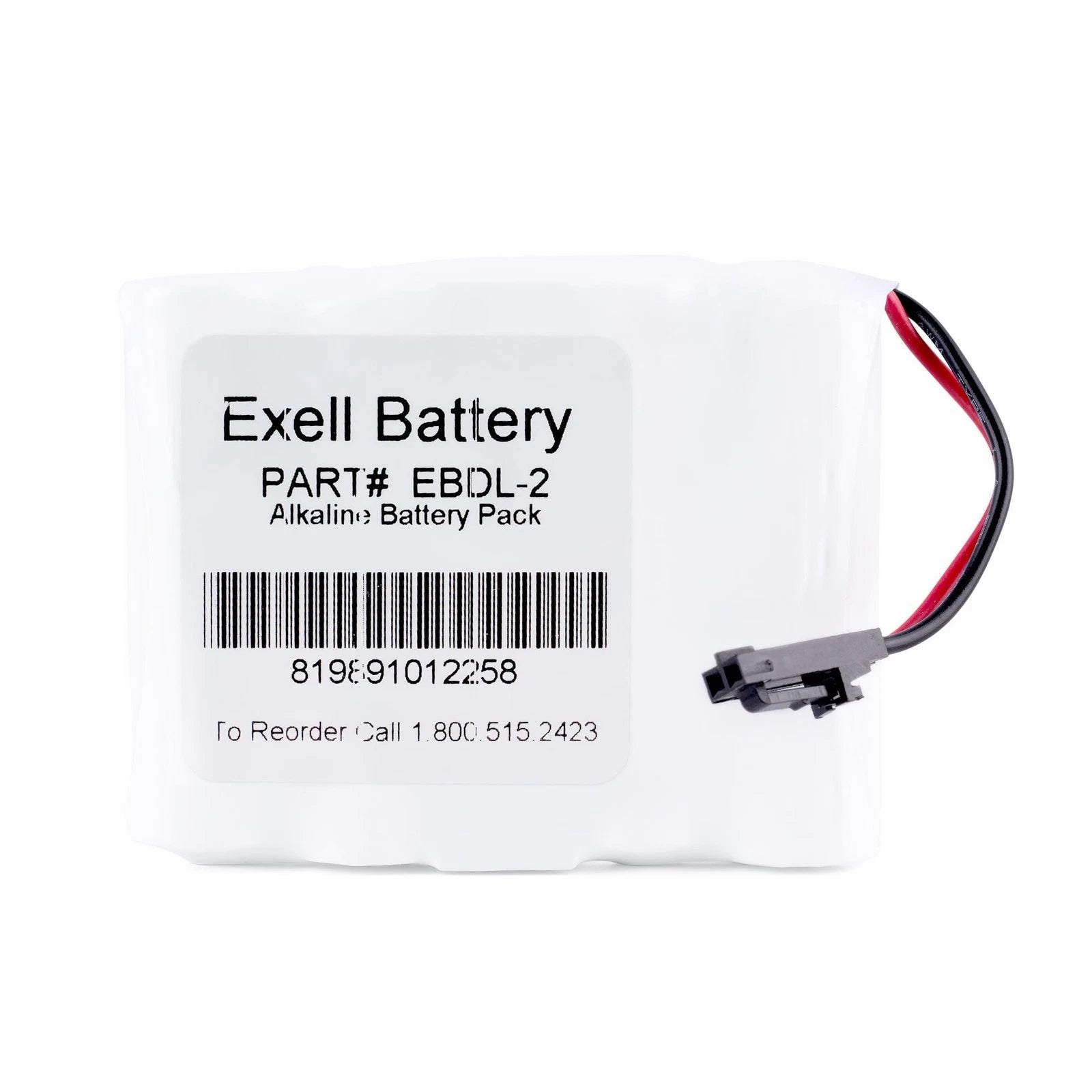 Exell Battery Door Lock 6V 4-Cell Battery Pack Fits Saflok 54990