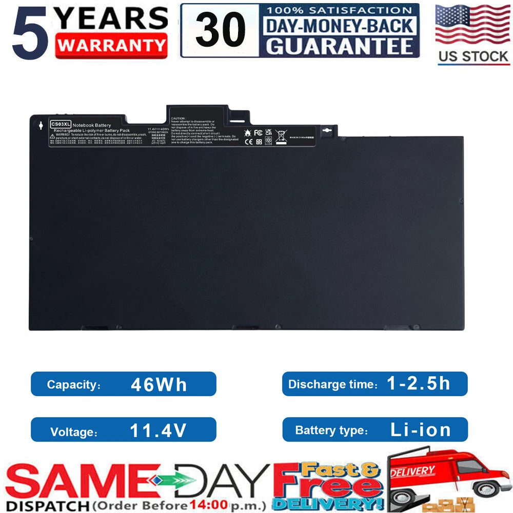 Battery CS03XL For HP Elitebook 745 840 G3 G4 854108-850 800513-001 HSTNN-IB6Y