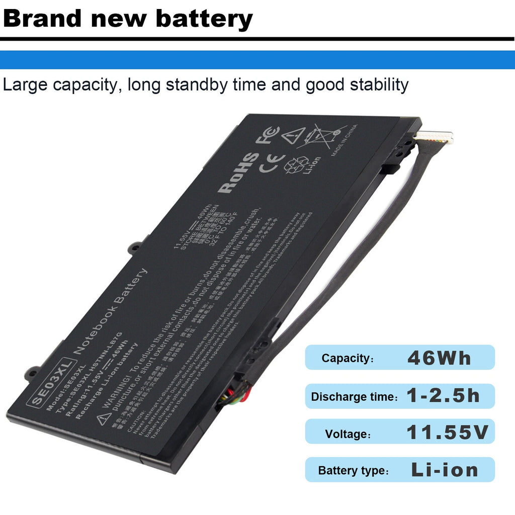Replacement SE03XL Battery For HP Pavilion 14-AL027TX 14-AL028TX 849568-421 46WH