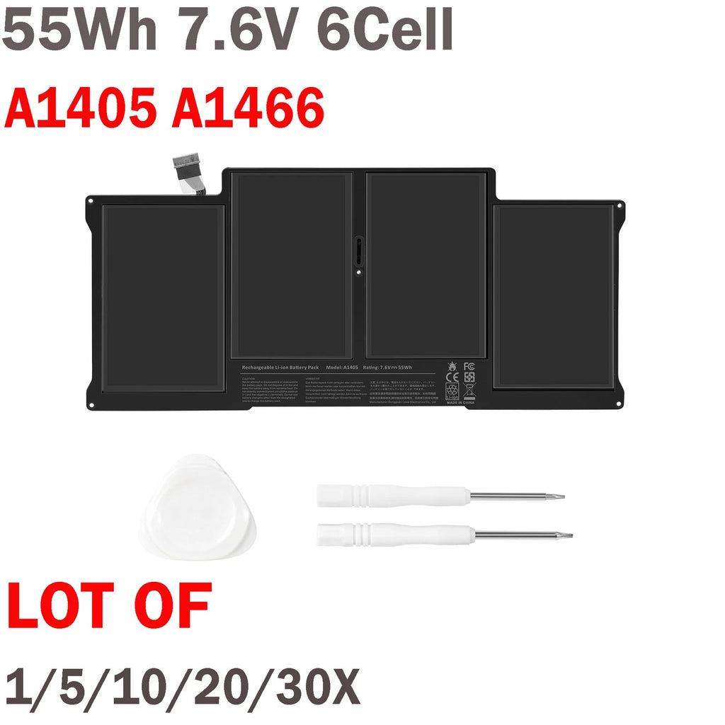 ?LOT 30x Battery For Apple MacBook Air 13" A1405 A1466 A1369 2013 2014 2015 2017