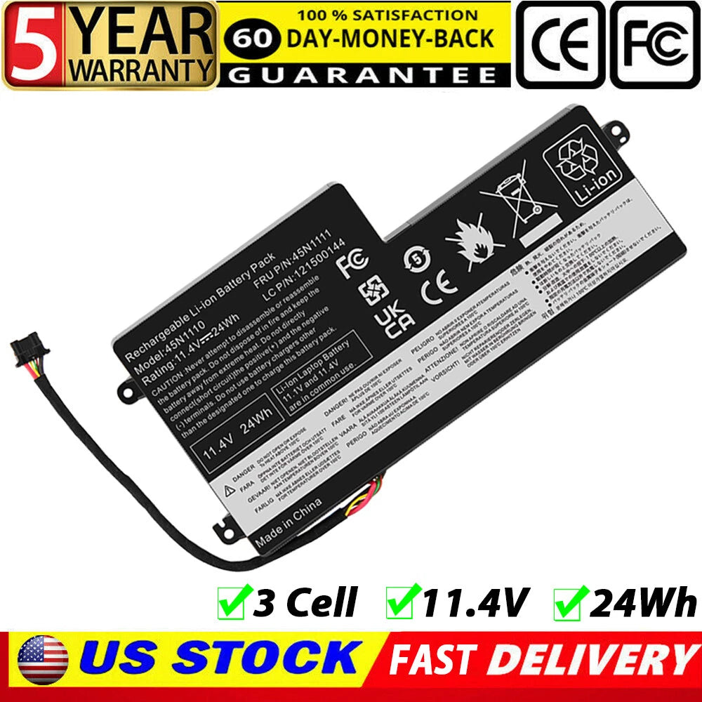 For Lenovo ThinkPad 14" T440s Battery 11.1V 24Wh 1930mAh 45N1110 45N1111