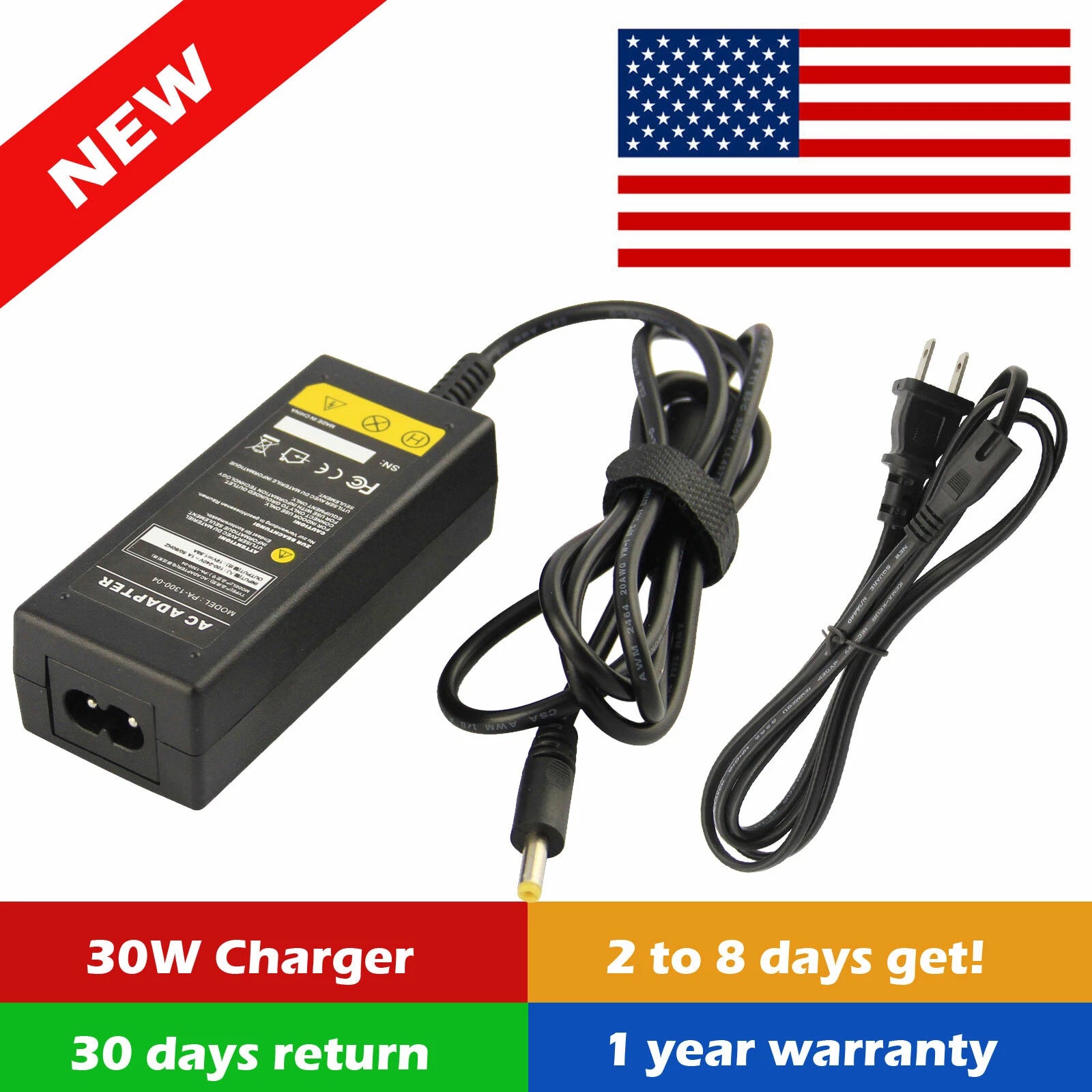 19V 1.58A AC Power Supply Adapter for Dell Inspiron 20 3043 Computers 4.0*1.7mm