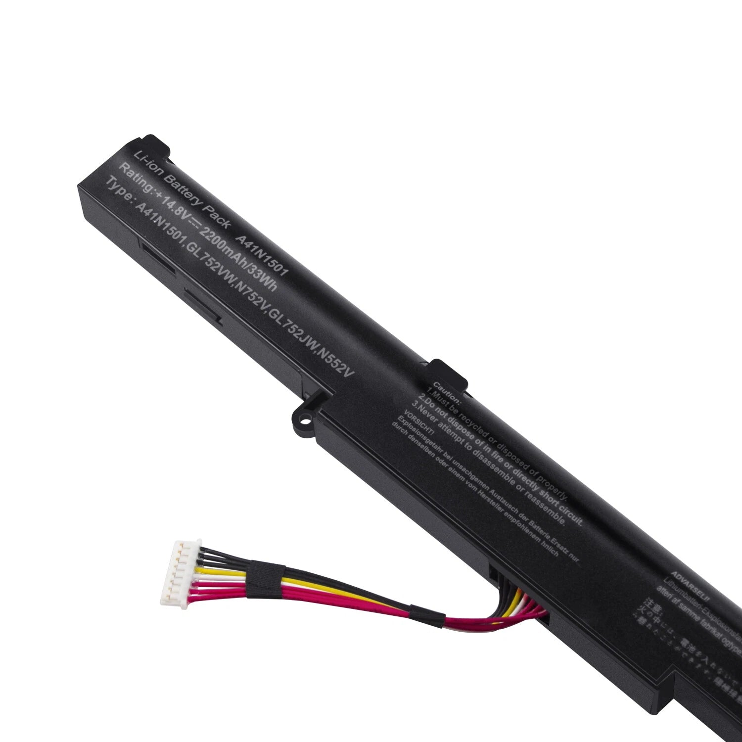 14.8V 2200mAh 33Wh A41N1501 A41LK9H Battery For ASUS ROG GL752VW G752VW N552VX