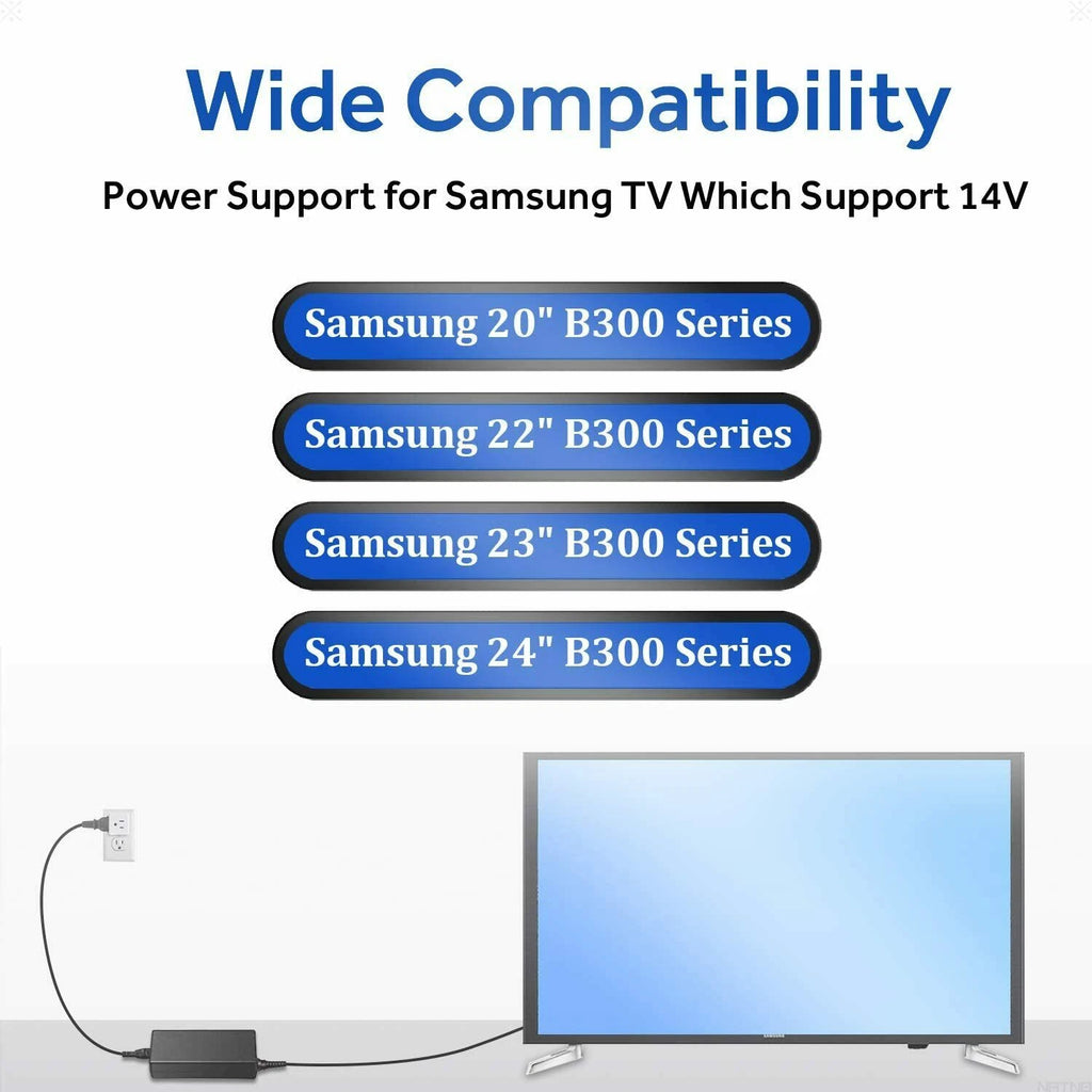 Charger Adapter Power Supply Cord For Samsung C27F396FHN LC27F396FHNXZA Monitor
