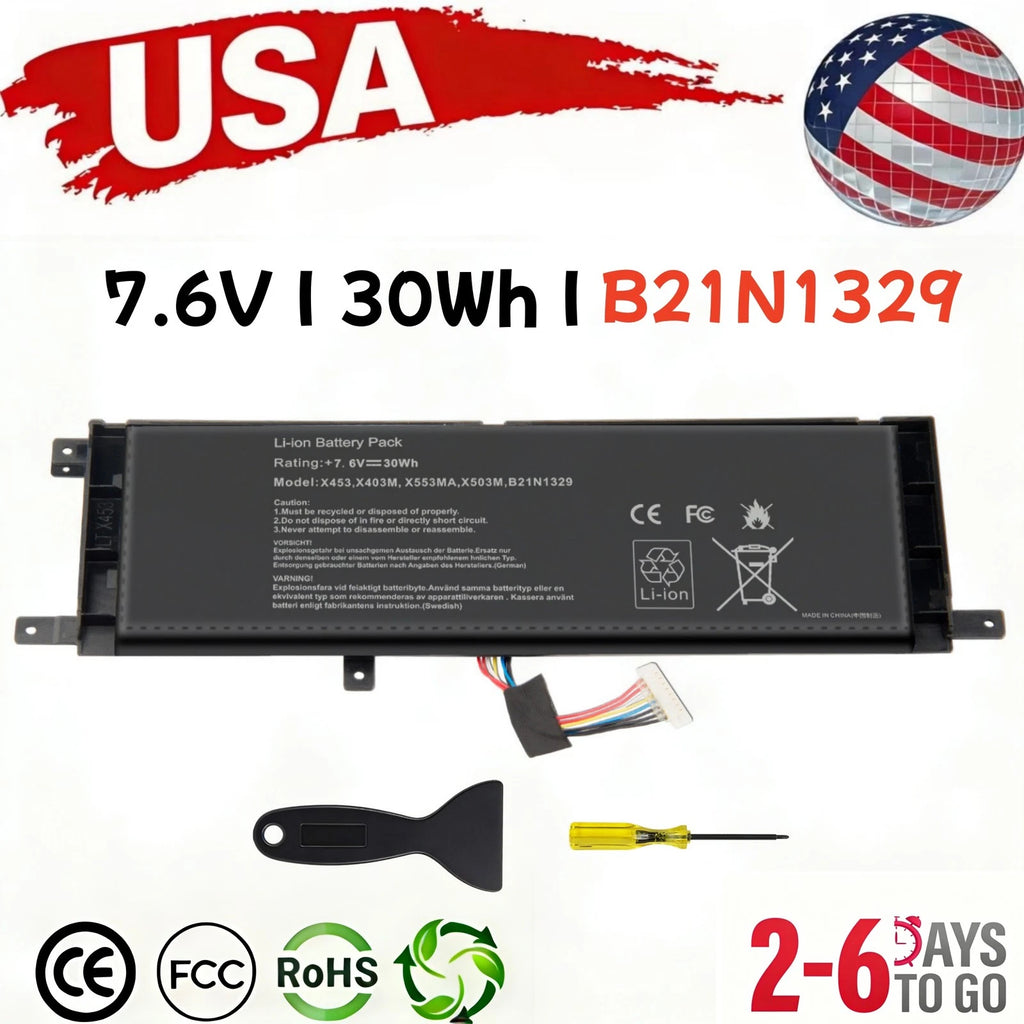4Cell B21N1329 Battery for ASUS D553M F453 F553 P553 X403 X403MA X453 X553 X553M