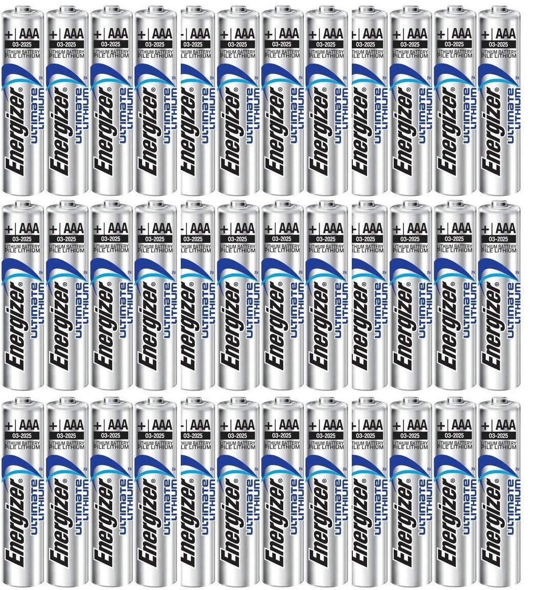 Energizer AAA Ultimate Lithium Long Lasting Batteries, 36 Count