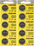 Toshiba CR2016 2016 3 Volt Lithium Coin Battery (10 pcs)