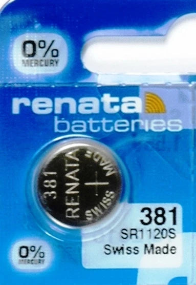 381 RENATA SR1120S (2 piece) WATCH BATTERY New packaging Authorized Seller