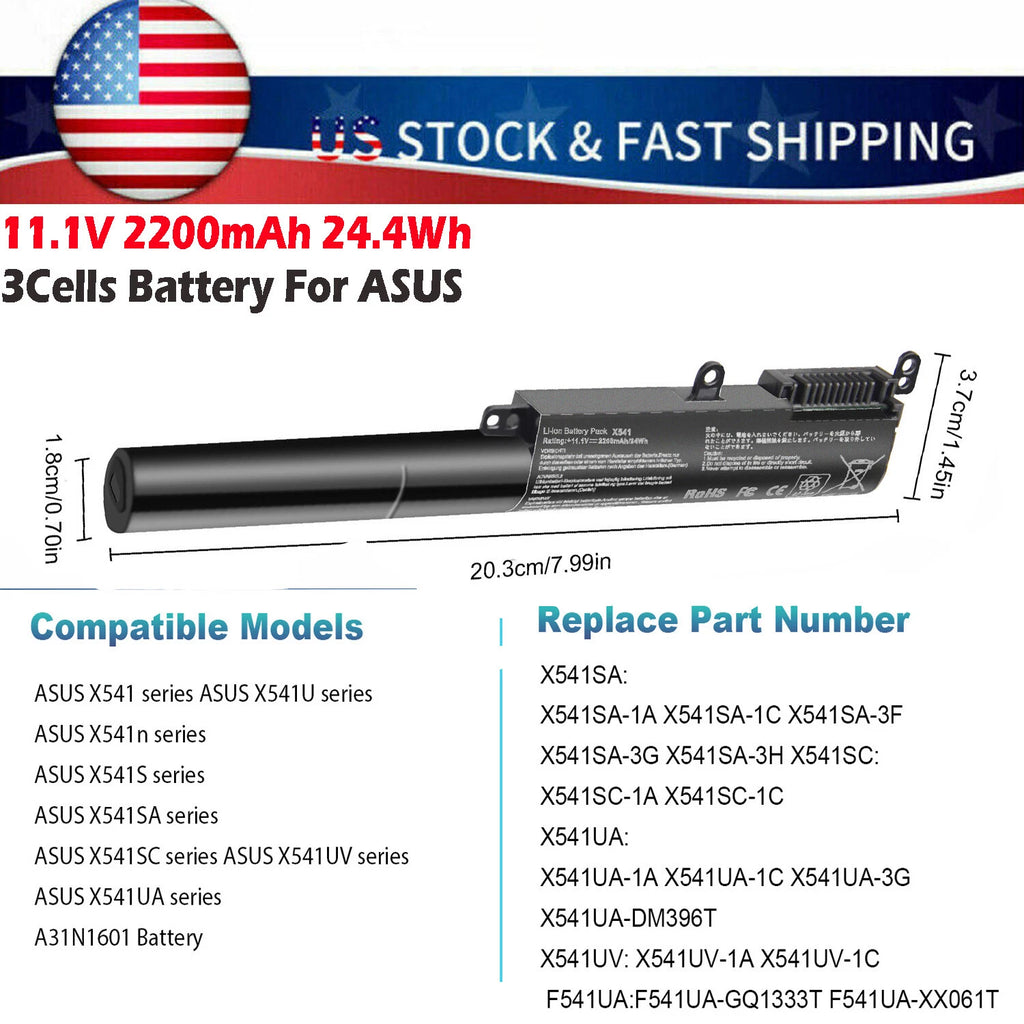 ?A31N1601 Laptop Battery For ASUS X541n X541S X541SA X541UA X541SC X541SC X541U?