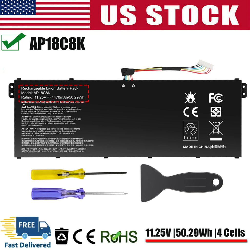 ?Battery AP18C8K For Acer Aspire 5 A514-52 A715-42G Chromebook 315 CB315-3H NEW