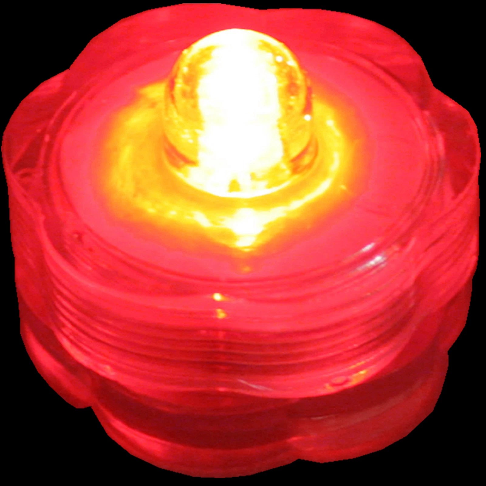Submersible and Waterproof Battery LED Tea Light ~ Wedding Decor ~ Red 36 pcs
