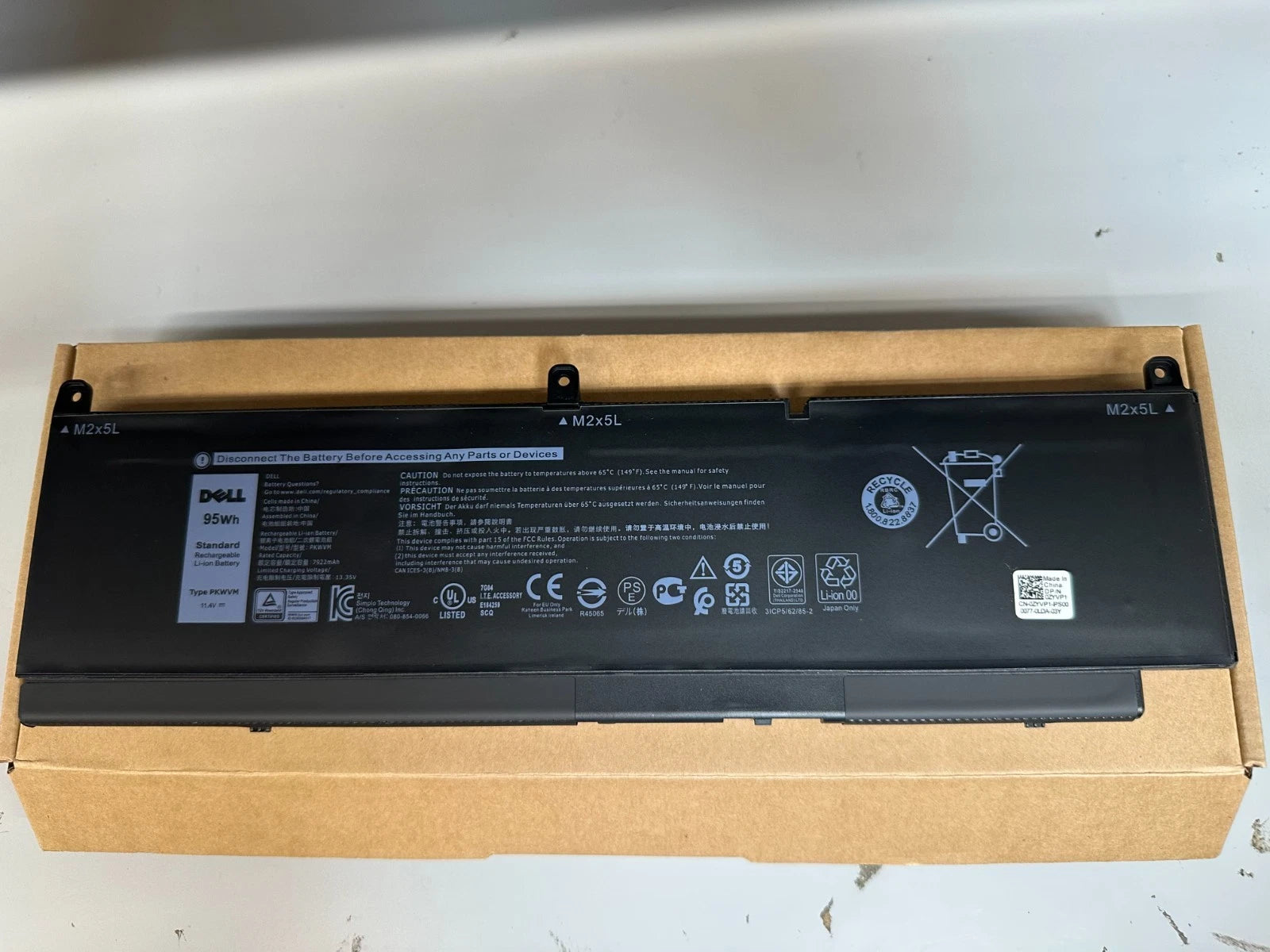 NEW OEM Genuine PKWVM Battery For Dell Precision 7550 7560 7750 7760 Series 95Wh