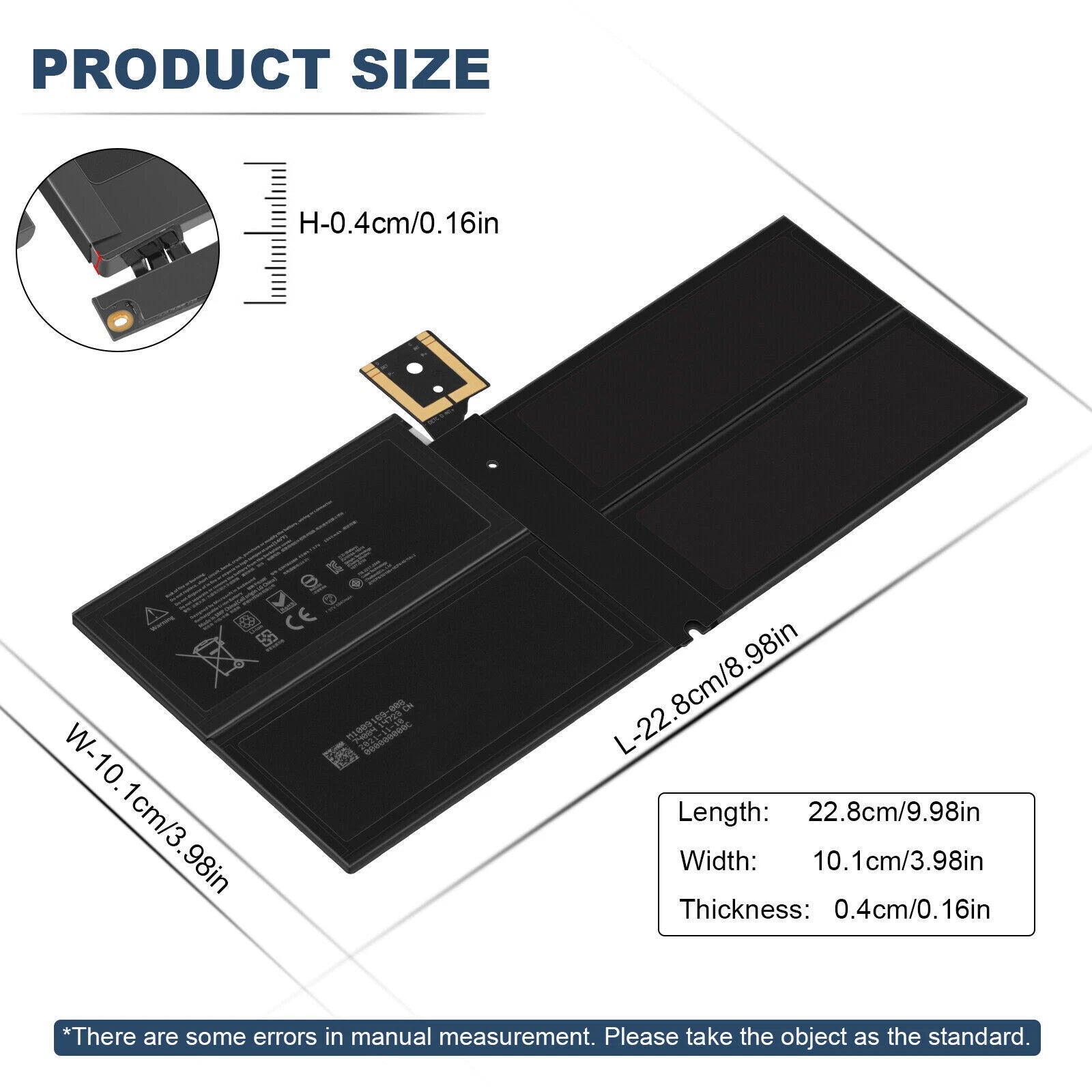 New Battery G3HTA038H For Microsoft Surface Pro 5 Pro 6 1796 (2023 New Pro)