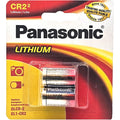 2pk Panasonic 3V CR-2 Photo Lithium Battery Compatible With EL-CR2 GPCR RLCR2