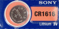 1 SONY CR1616 CR 1616 3v Lithium Battery NEW Exp. 2025