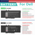 ?4GVMP?3HWPP Battery For Dell Latitude 5400 5500 5401 Precision 3540 3541 3551