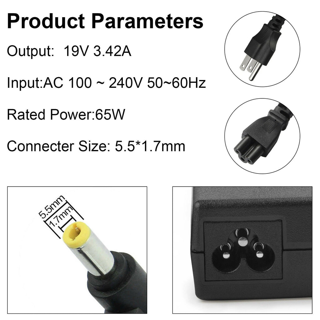 AC Adapter Charger For Acer Aspire E5 E1 E15 E5-575 V5 N16Q2 N19C3 PA-1650-86
