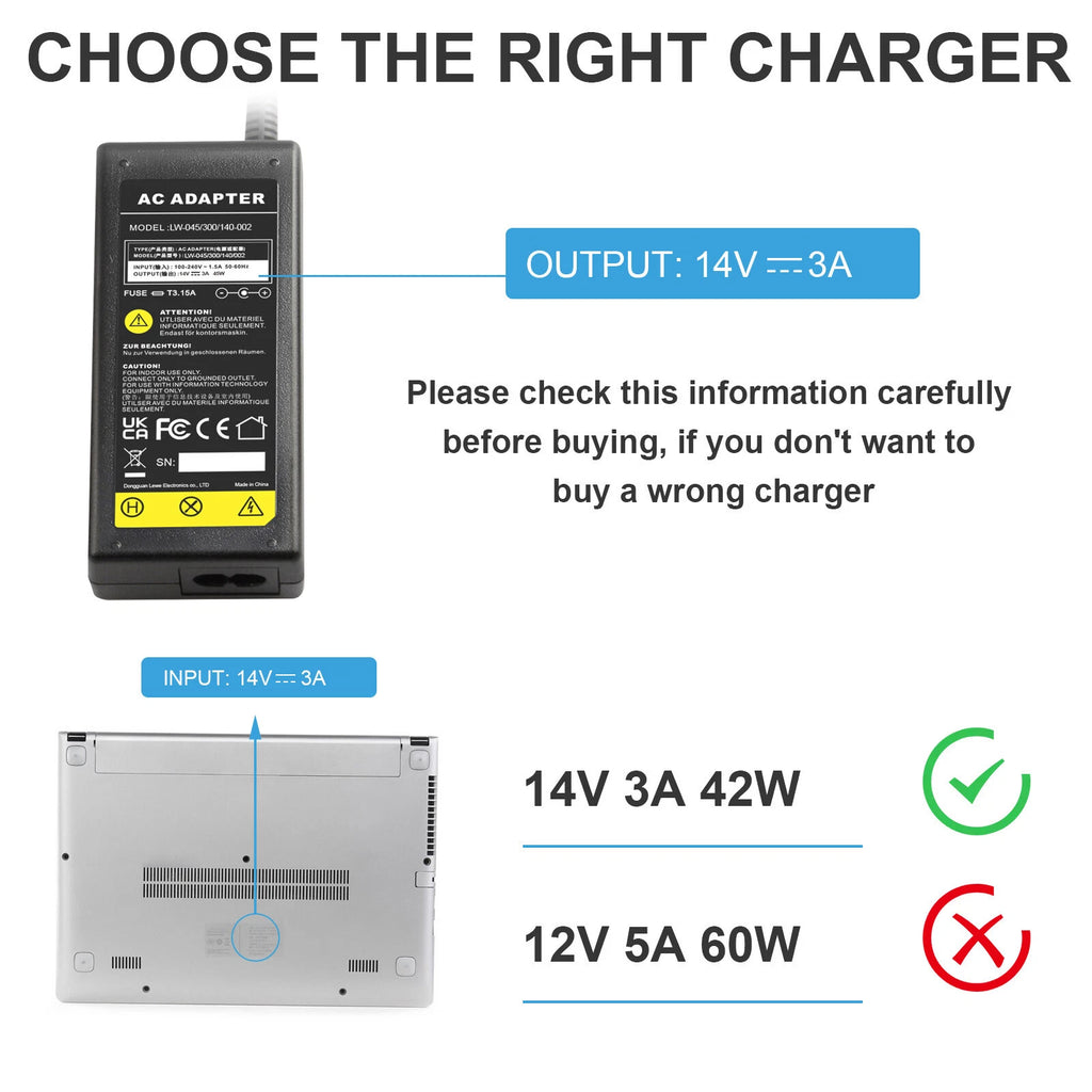 14V AC Adapter Charger for Samsung SyncMaster PX2370 XL2270 23" LED LCD Monitor