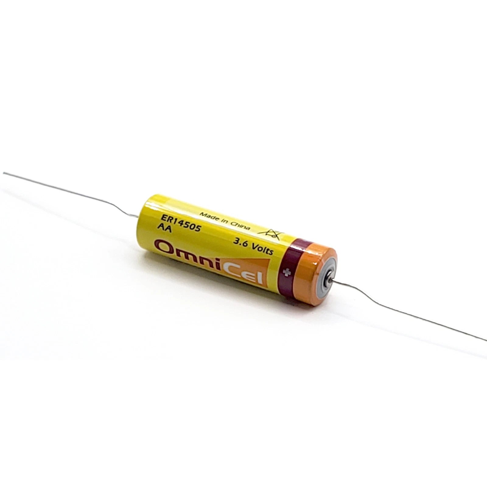 10x OmniCel ER14505 3.6V 2.4Ah AA Lithium Battery Axial Pins Sensors Detectors