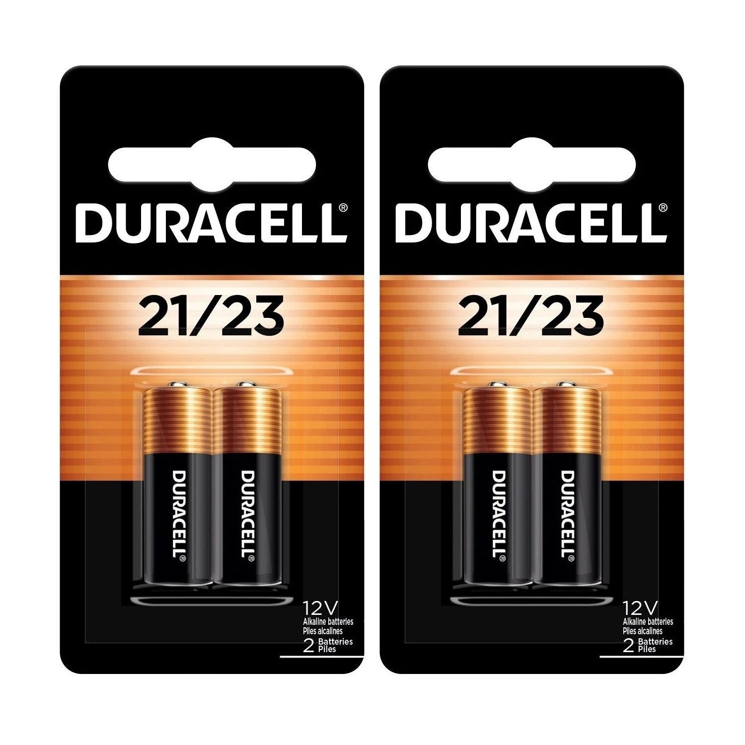 4 21/23 Duracell 12V Alkaline Batteries (8LR50, A23, MN21, Security)
