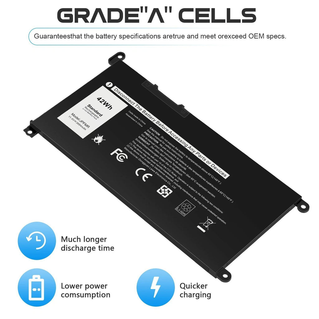 ??LOT JPFMR Battery For Dell Chromebook 3100 3400 5488 5593 5493 3100 2-in-1 42W
