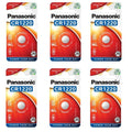 6 Pack Panasonic CR1220 1220 Lithium 3V Coin Cell Battery