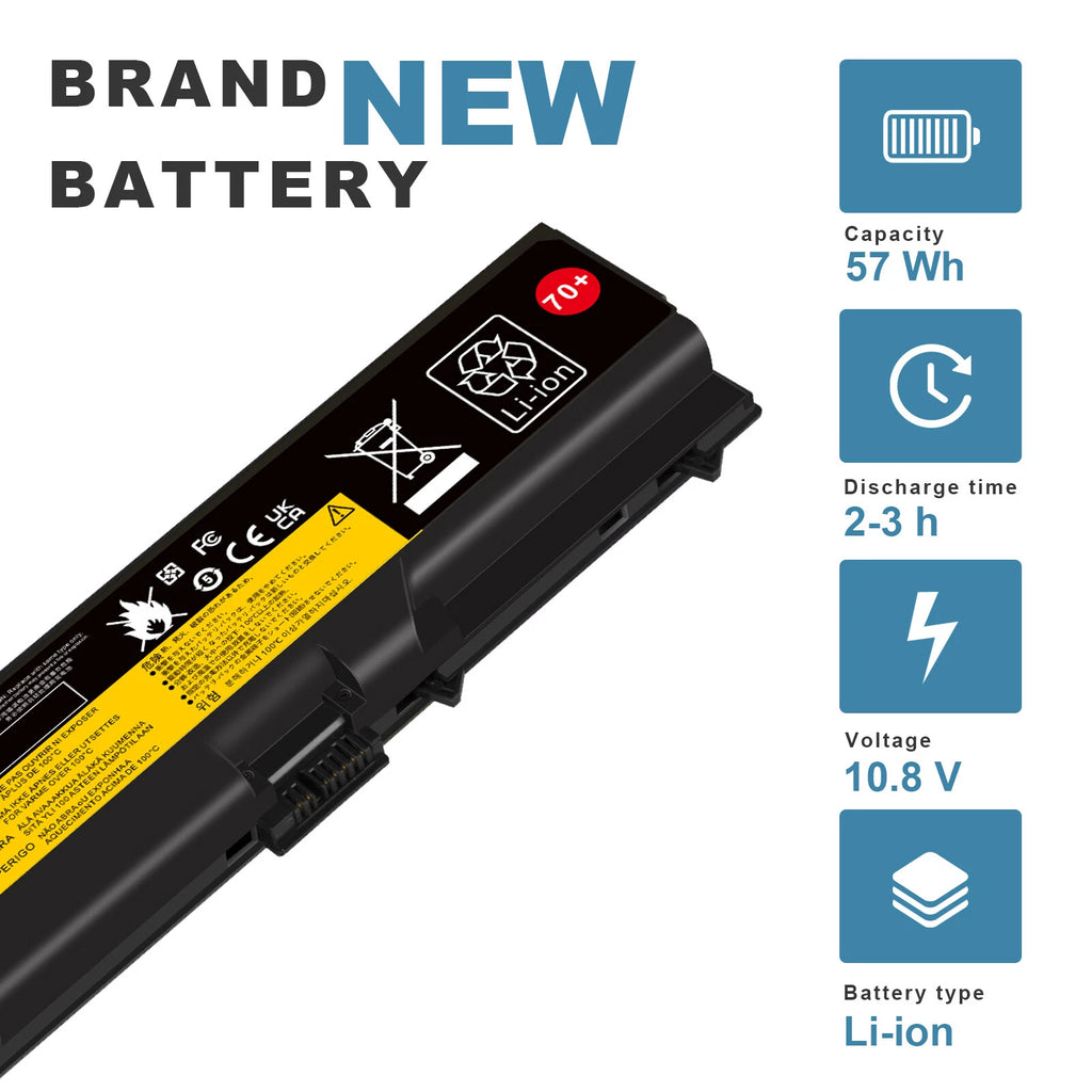 70+ 0A36303 0A36302 Battery for Lenovo ThinkPad L430 T430 W530 T530 L530