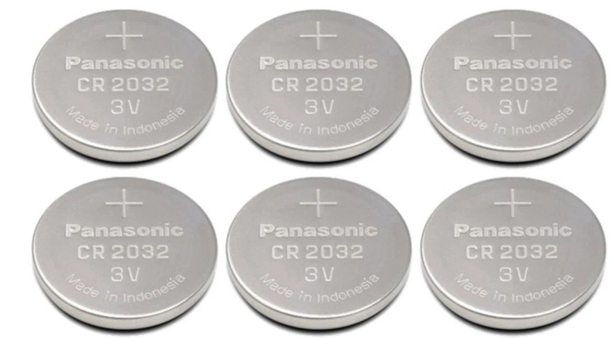 6 Pcs Fresh Panasonic Lithium ECR2032 CR2032 CR 2032 3V Battery