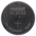 Maxell ML2032 2032 One Single Lithium Rechargeable Coin Cell Battery 3V Japan