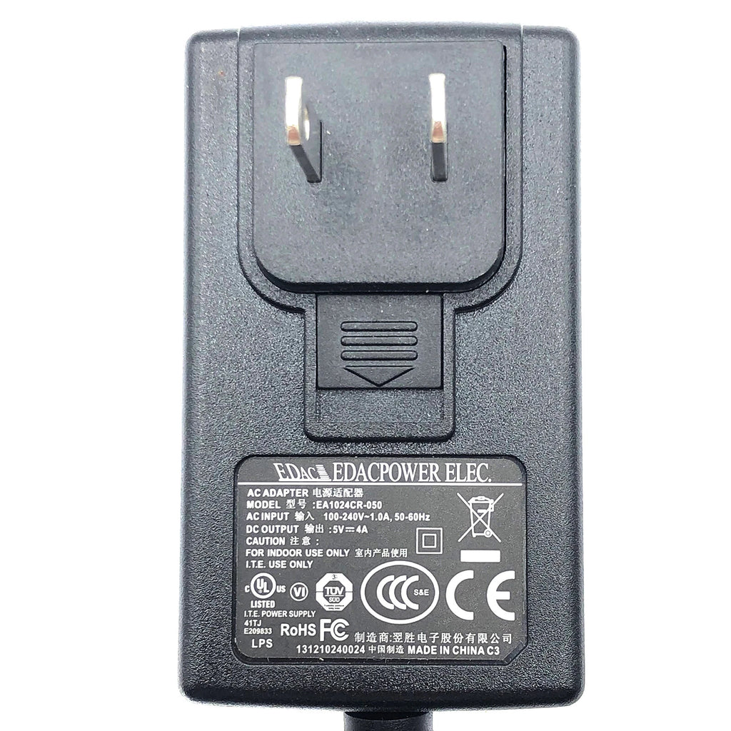 NEW Genuine EdacPower EA1024CR-050 AC Adapter 5V 4A Plug In Power Supply