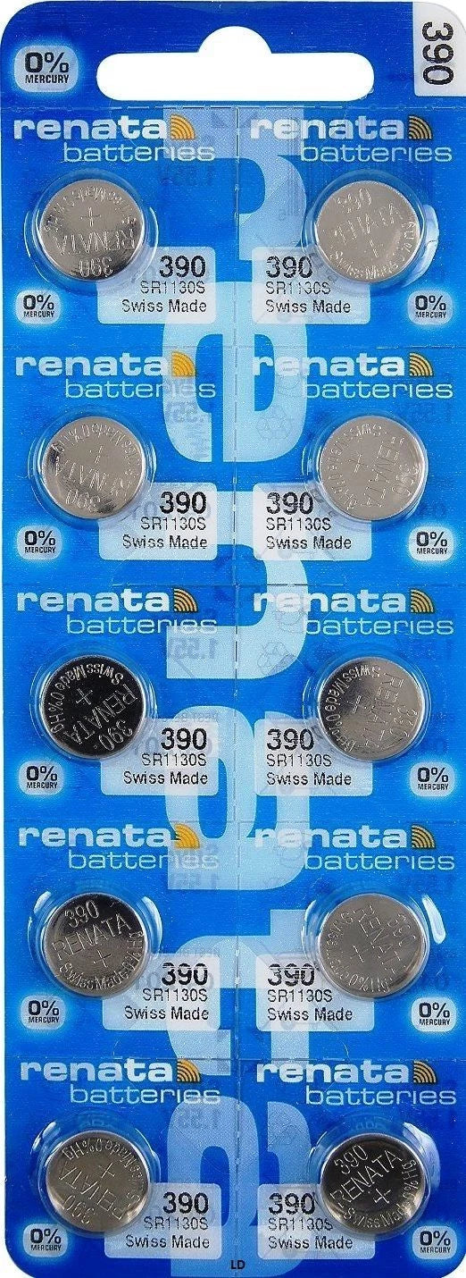 390 RENATA WATCH SR1130S (5 piece) BATTERY FREE SHIPPING Authorized Seller