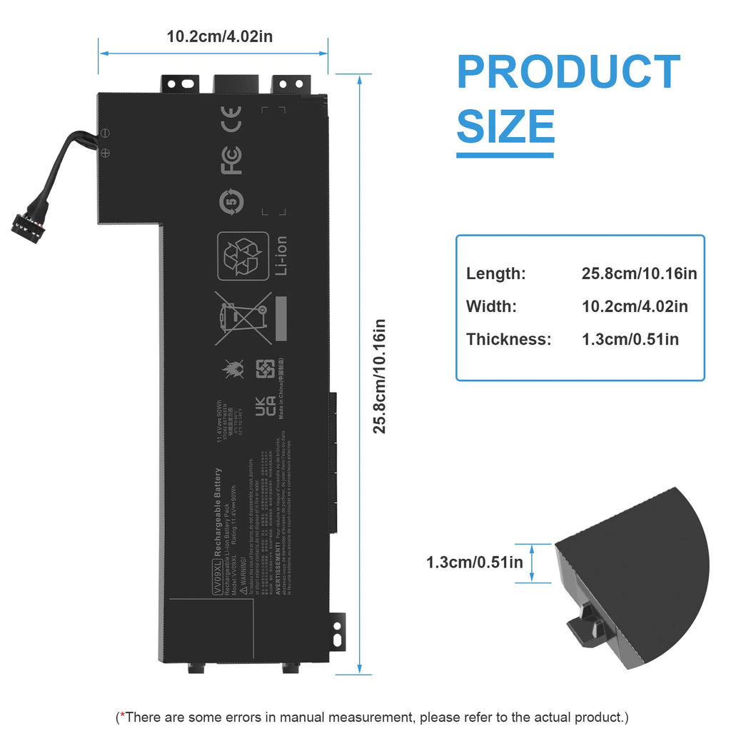 Battery for HP Zbook 15 G4 VV09XL VV09090XL 808452-001 808452-002 US