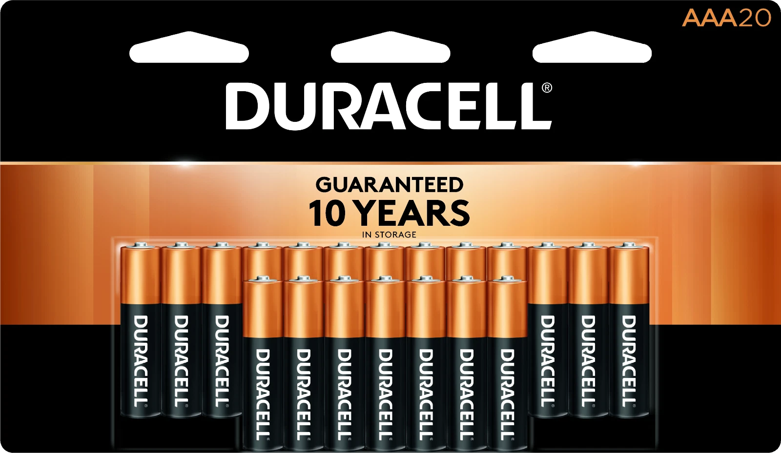 20 Pack Duracell AAA Alkaline 1.5V Batteries