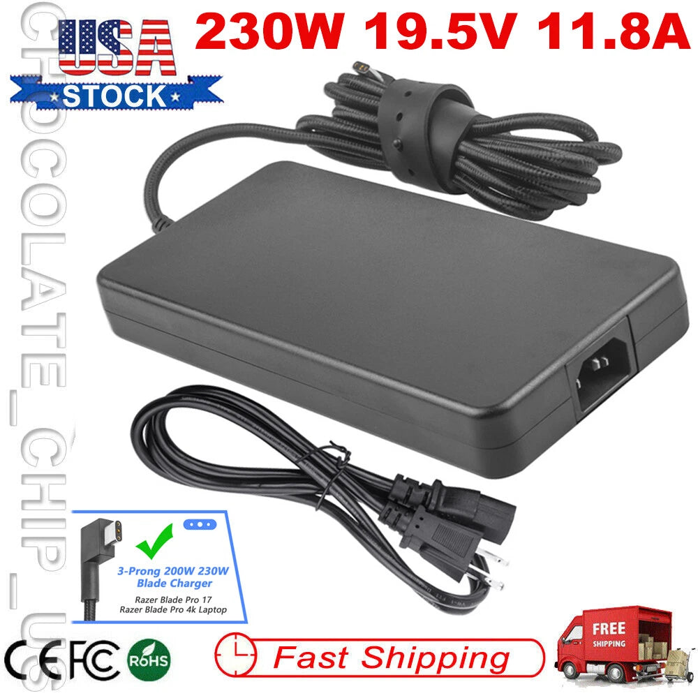 230W 19.5V 11.8A RC30-02480 AC Adapter Charger for Razer Blade 15 17 RZ09-02886