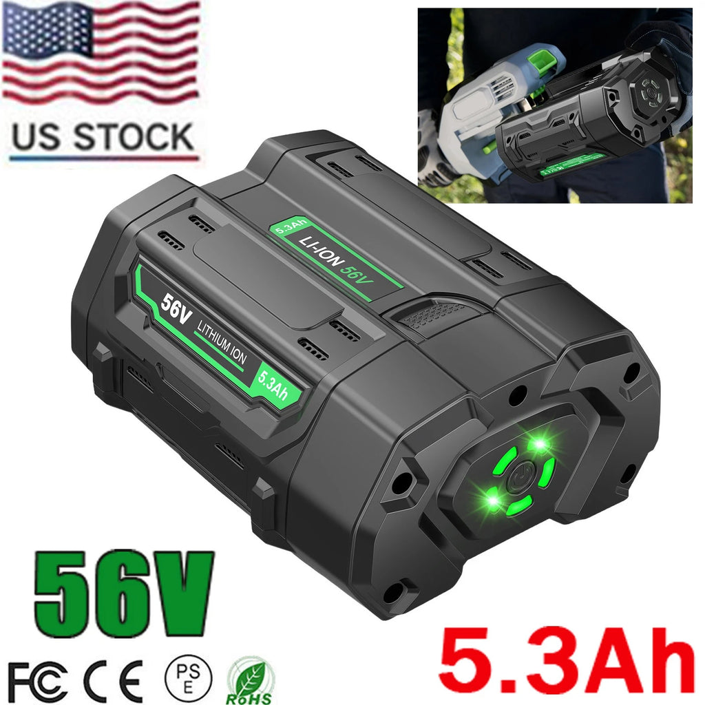 5300mAh Replacement Battery For EGO 56V Battery Power Tool BA1400 BA2800T BA4200
