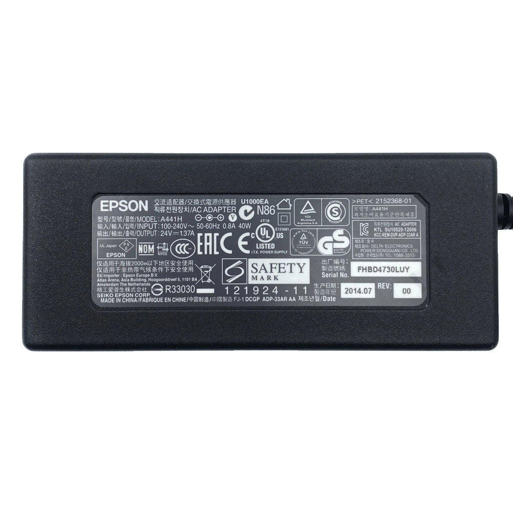 Brand NEW Original Epson A441H AC Adapter 24V 1.37A Power Supply