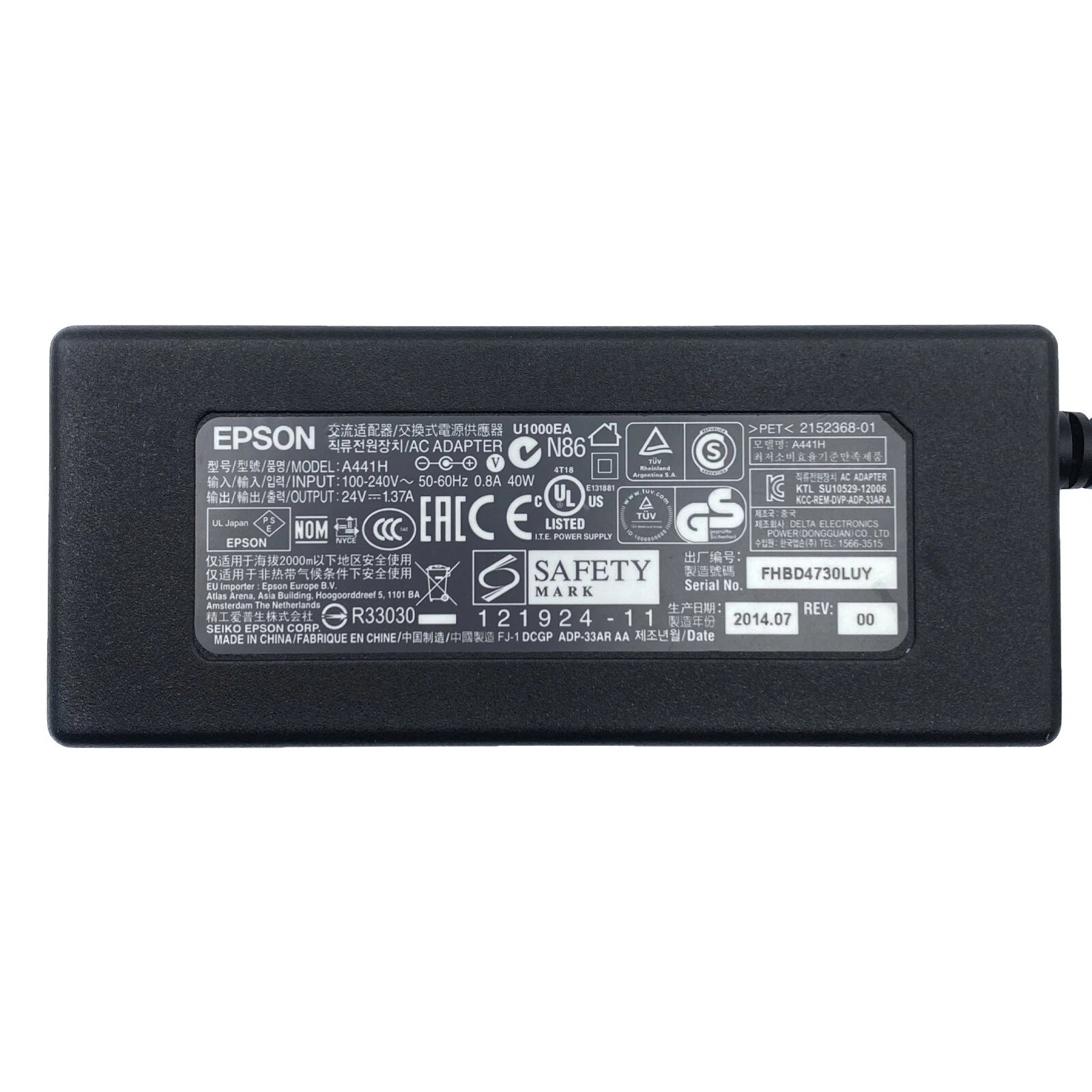 Brand NEW Original Epson A441H AC Adapter 24V 1.37A Power Supply