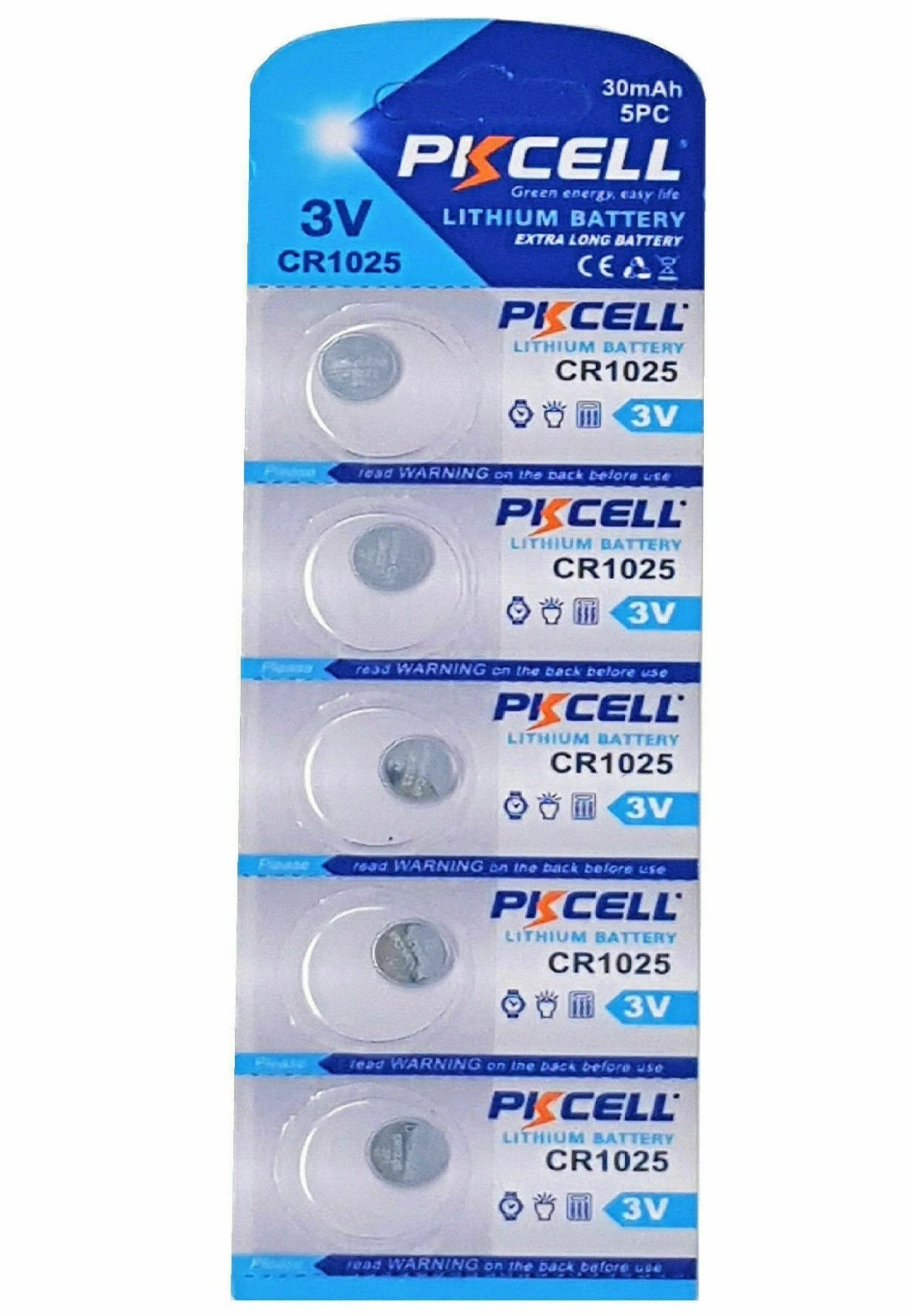 5PC CR1025 BR1025 5033LC 3V Lithium Batteries Button Coin Cell! FRESH USA seller